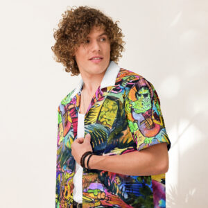 Chemise à boutons unisexe